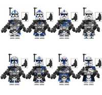 Set 8 Minifigurine tip Lego Star Wars Clone 501th Legion