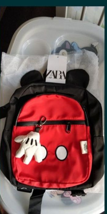 Rucsac cu centura-pormoneu și MICKEY , DISNEY, (Zara) nou, 30x25