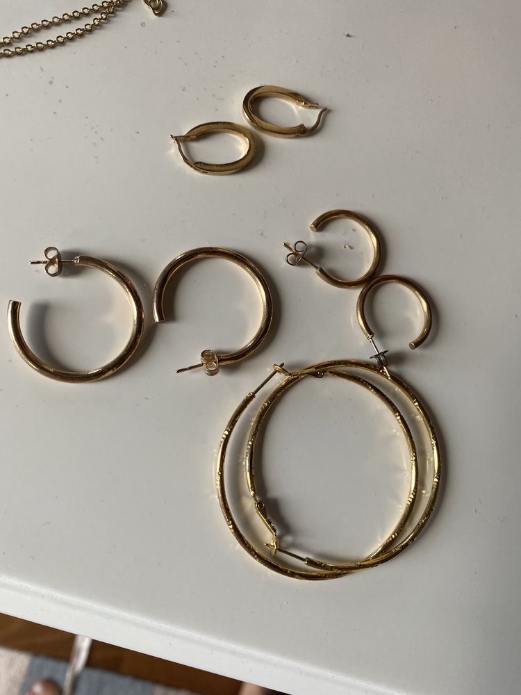 Cercei Noi placati cu aur 18k diferite modele