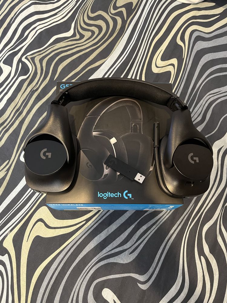Слушалки Gaming Безжични Logitech G533, DTS Surround 7.1, Черни