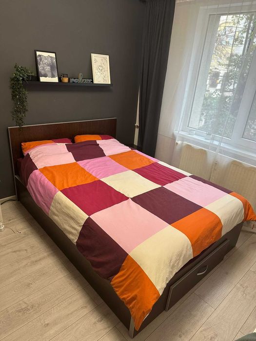 Mobila dormitor - dressing + pat + noptiera