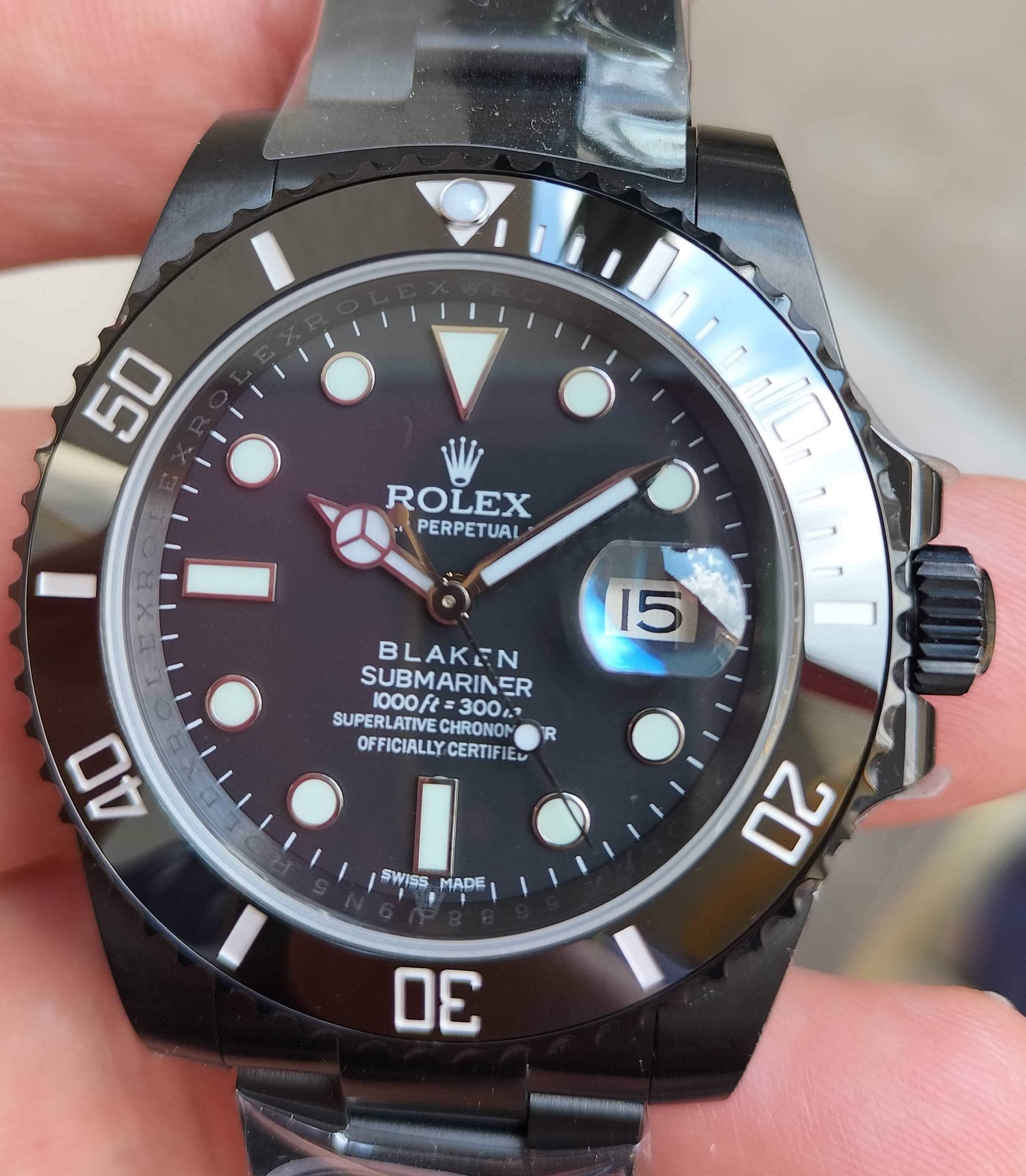 Rolex Submariner 3135 904L Ceramic Safir 40 mm