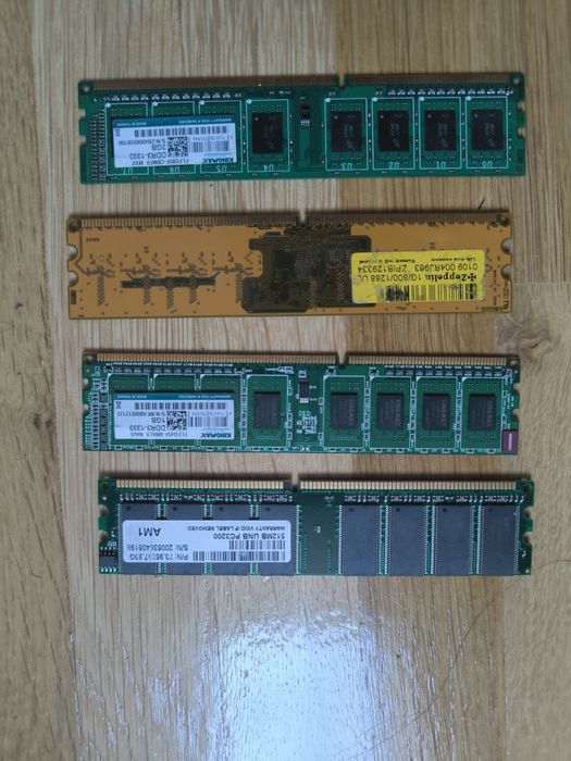 Bare RAM DDR3 2 GB 1 GB ,512 mb
