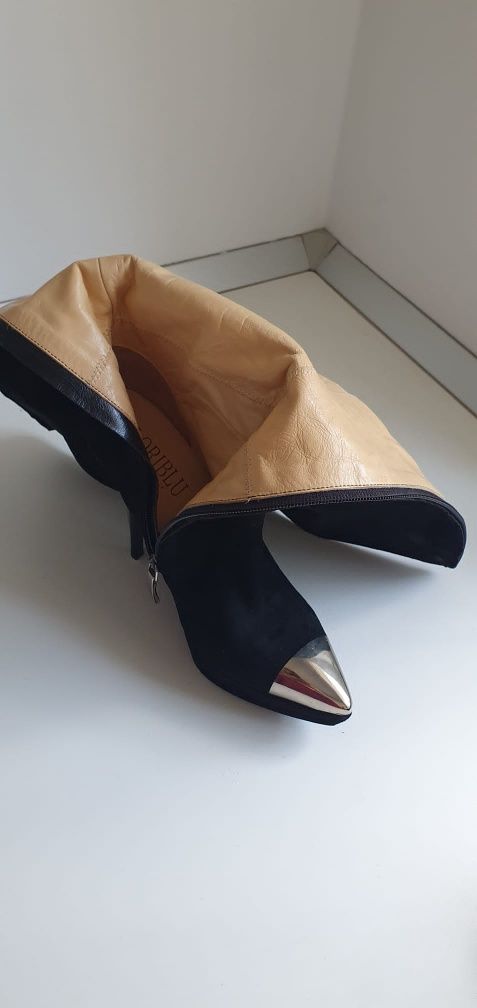 Cizme Loriblu negre 37 piele naturala int+ext