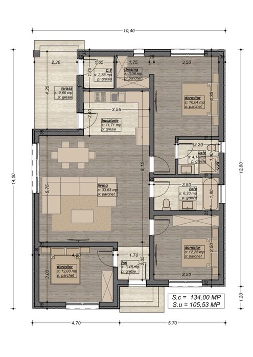 Casa in Santandrei la cheie sau semifinisata