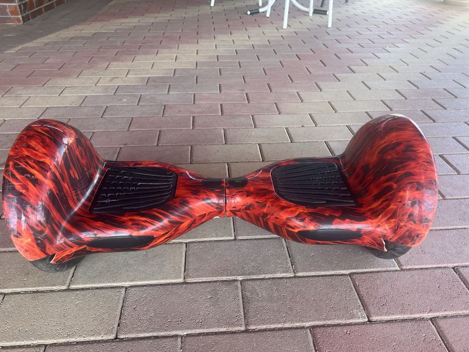 Vand Hoverboard 10 inch, design roșu flame