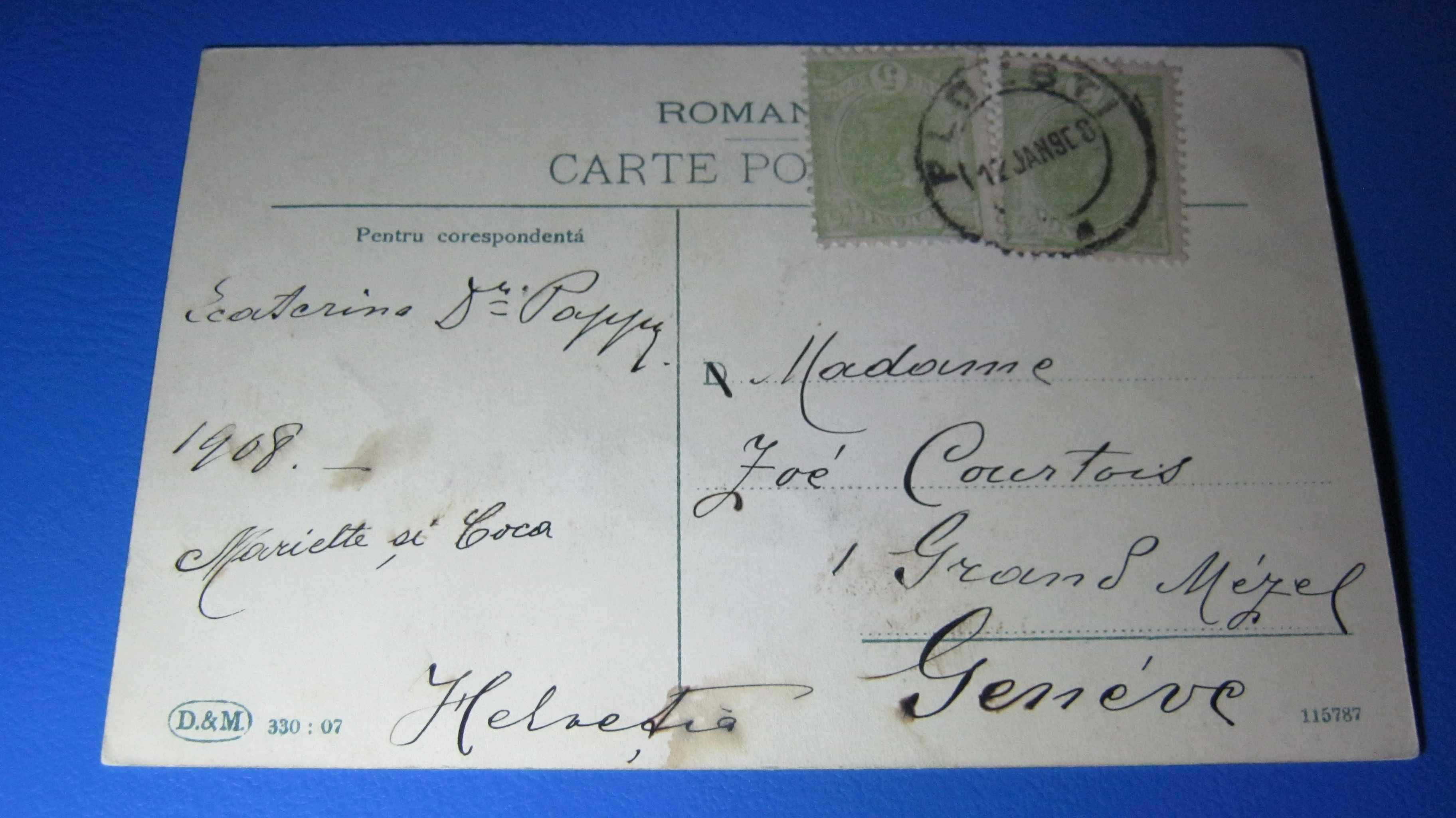 Ilustrata veche/Carte Postala,GOVORA,1908