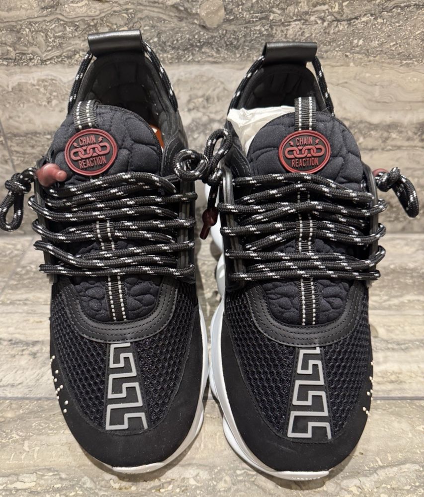 Versace Chain Reaction Alb Negru