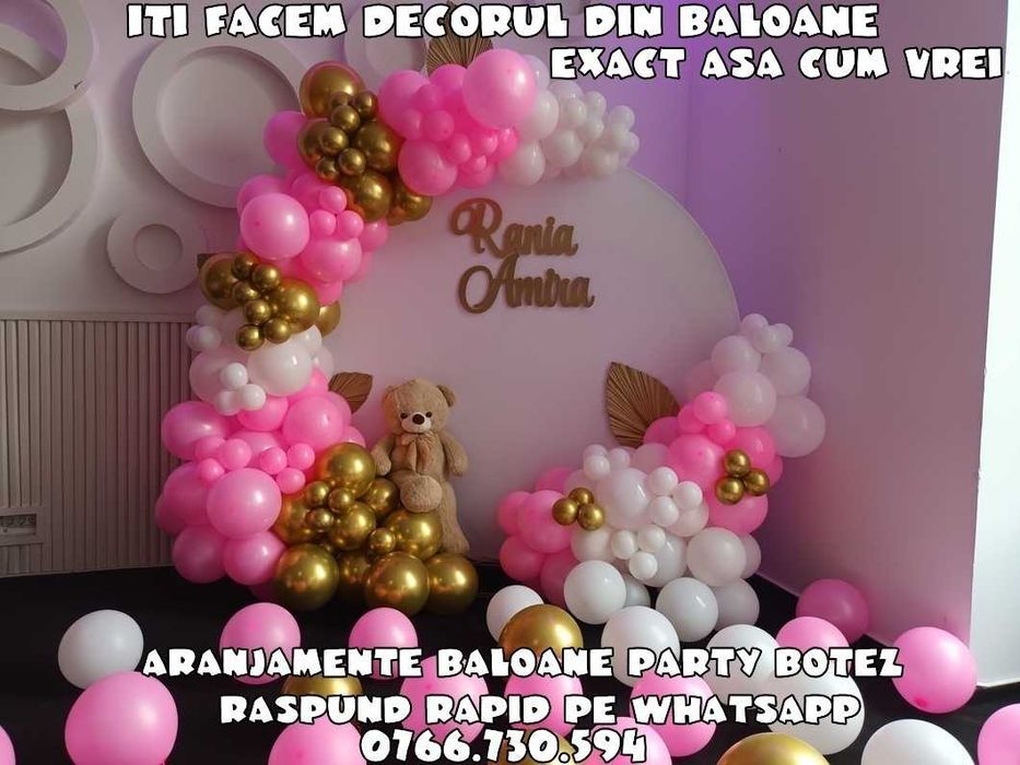 ARANJAMENTE BALOANE BOTEZ Arcada baloane Aranjamente cristelnita