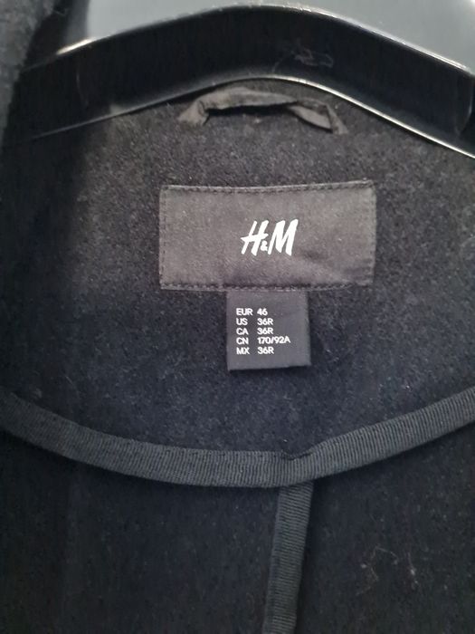 Palton lana H&M negru