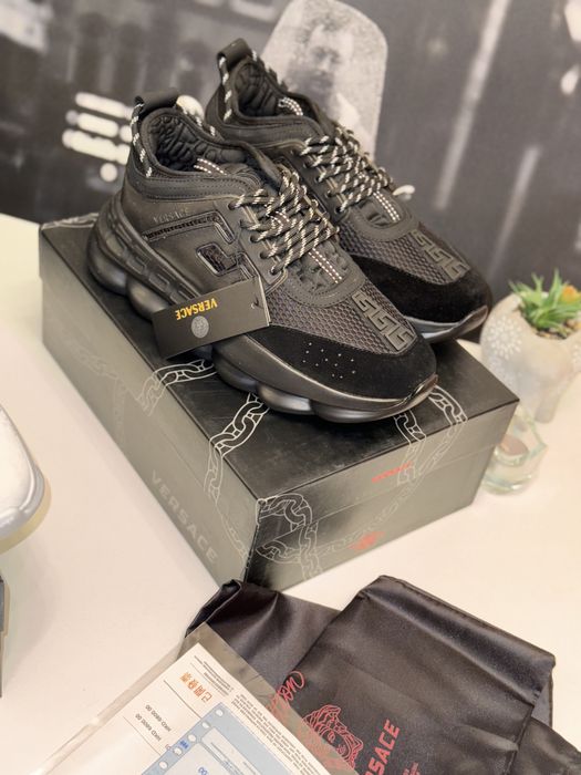 Adidasi versace piele naturala full box