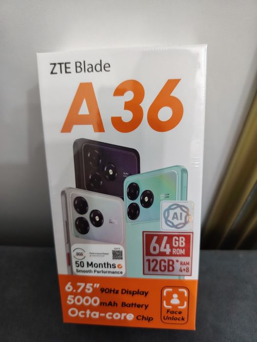 Продам Новый запечатон ZTE A36 64 GB 70000