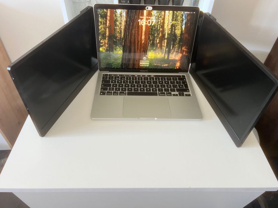 TeamGee Monitor Extensibil ,Portabil pentru laptopEcran Dublu 14 inchi