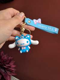 Breloc mare Cinnamoroll albastru accesoriu chei