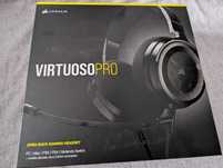 Casti Corsair cu microfon VIRTUOSO PRO, Gaming/Streaming, 1.8m, Negru