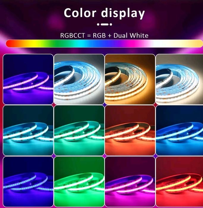 Kit Banda LED COB RGBCCT 10m 24v