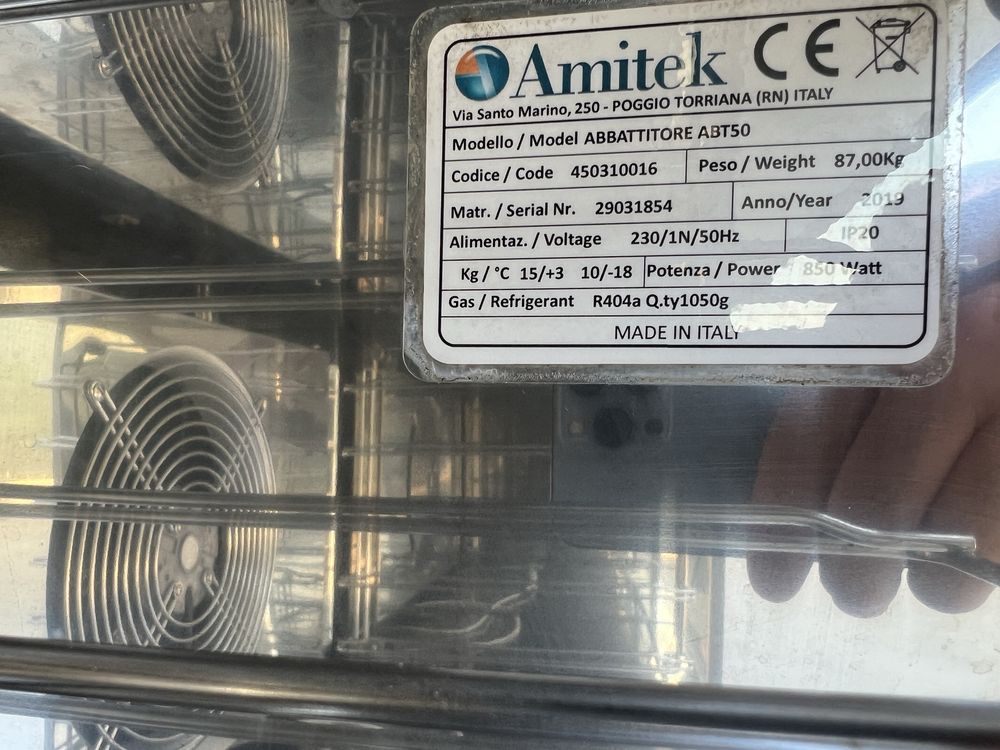Blast chiller - abatitor - 5 tavi gn sau 60 x 40cm - 230V- Italia