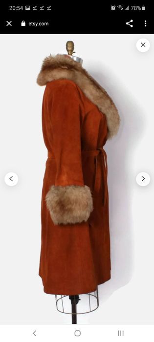 Haină damă din piele și blană naturale