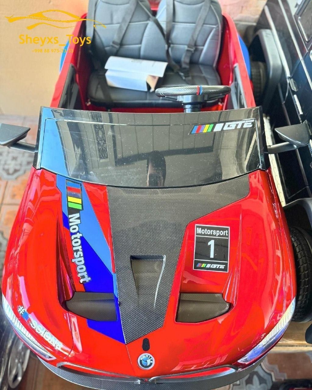 BMW GTE Sport Car икки у́риндикли болалар машинаси