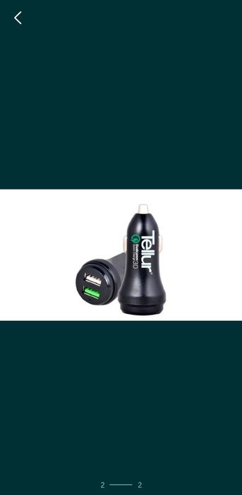 Incarcator auto Tellur, Quick Charge 3.0, 2xUSB, 5.4A