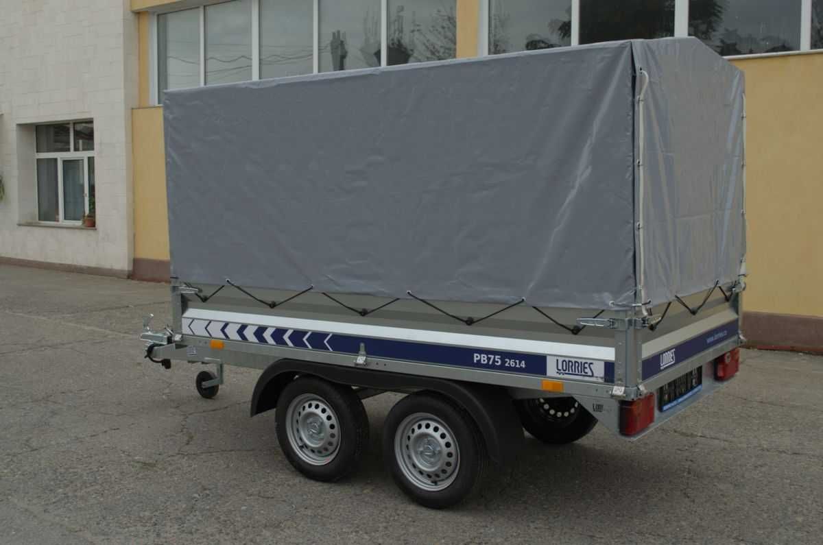 Remorca Solida 750 kg 2 Axe Lorries 261x139x35 cm Tip Platforma