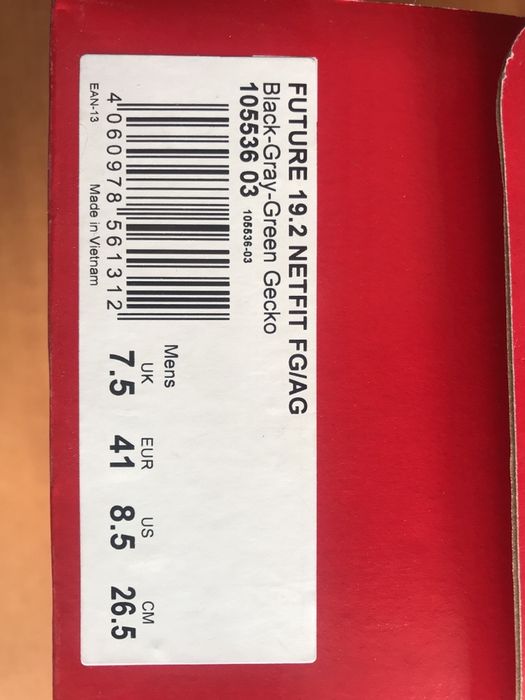 Puma future netfit 19.2 nu adidas Sport crampoane 26.5cm fotbal