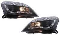 Faruri LED DRL Negru Tuning Opel Astra H 2004 2005 2006 2007 HLOPAHBL