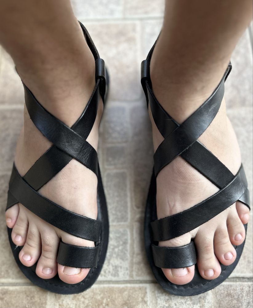 Sandale grecesti din piele