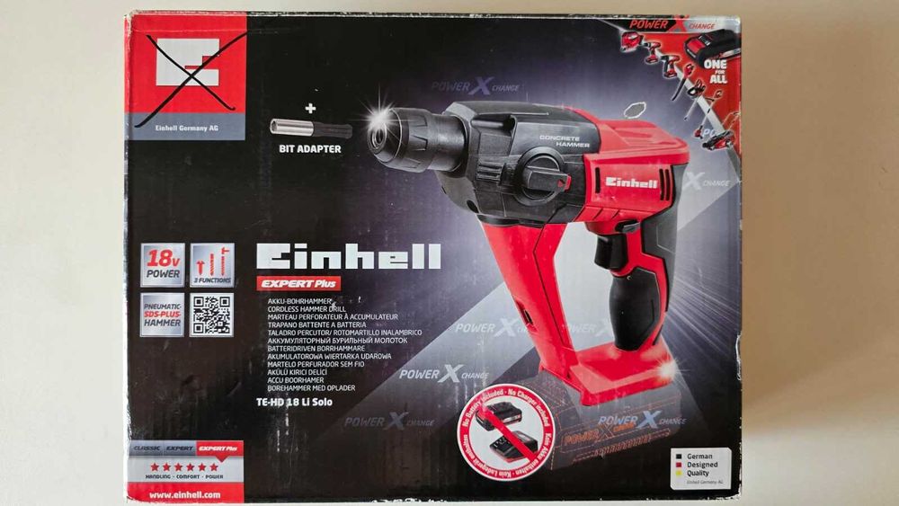 Ciocan rotopercutor Einhell PXC, TE-HD 18 Li, gama expert + accesorii