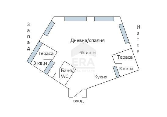 Едностаен обзаведен апартамент за продажба, с морска панорама, в нова