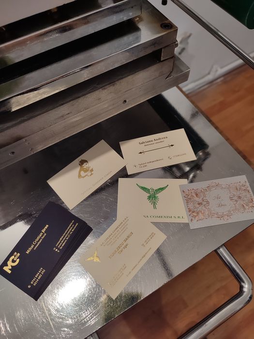 Aparat Presa Folio timbru sec cărți de vizită emboss invitații tipo