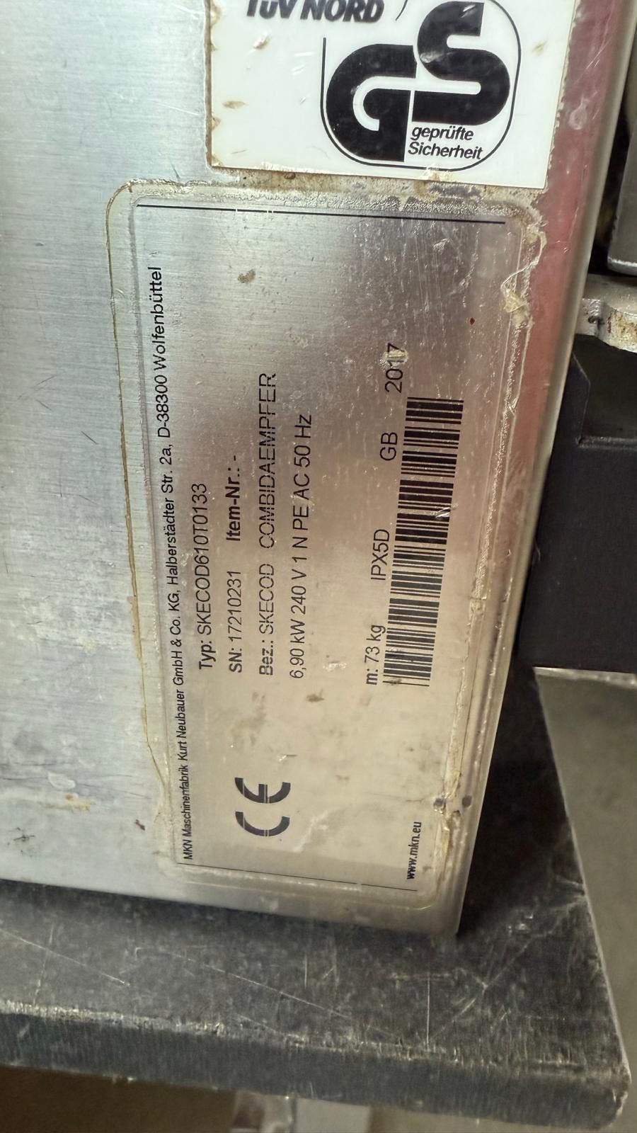 Cuptor gastronomic MKN space combi Magic pilot 6 tăvi 220v