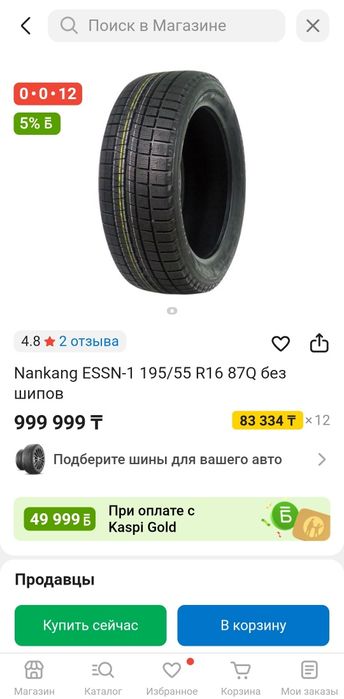 Зимние шины Nankang ESSN-1 195/55/R16