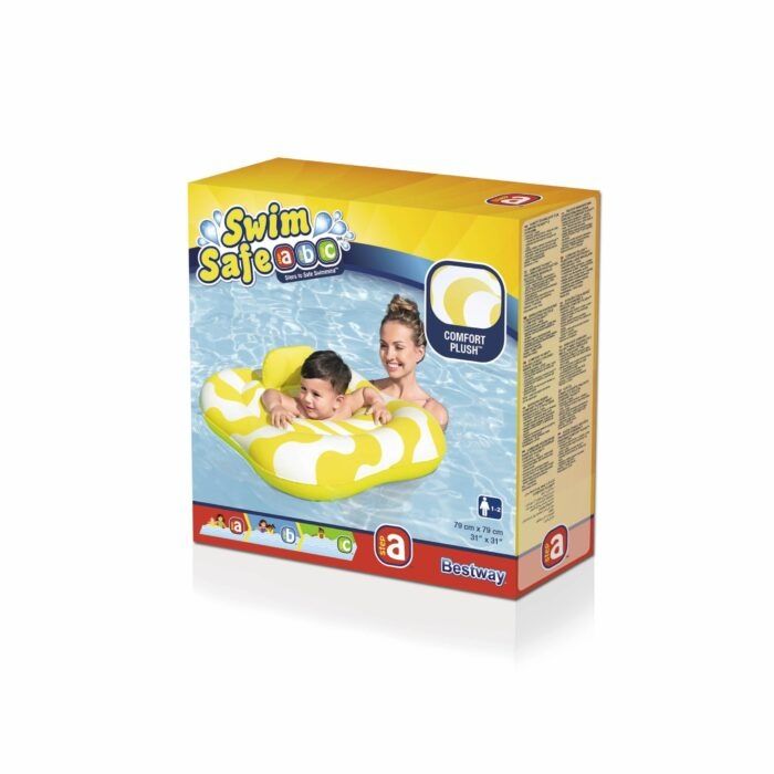 Надуваем пояс за бебета Swim Safe Bestway, квадратен, 79 x 79 см, PVC,