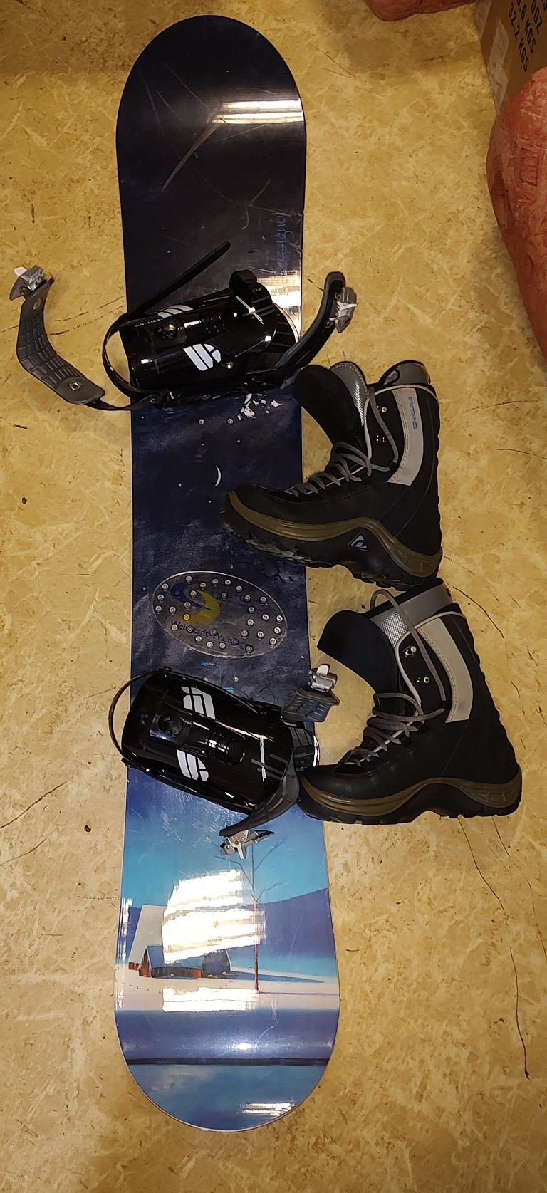Сноуборд Rossignol, автомати и обувки nitro
