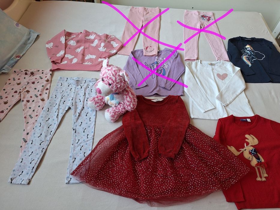 Зимни дрешки за момиченце, размер 110/116 (5-6 години)