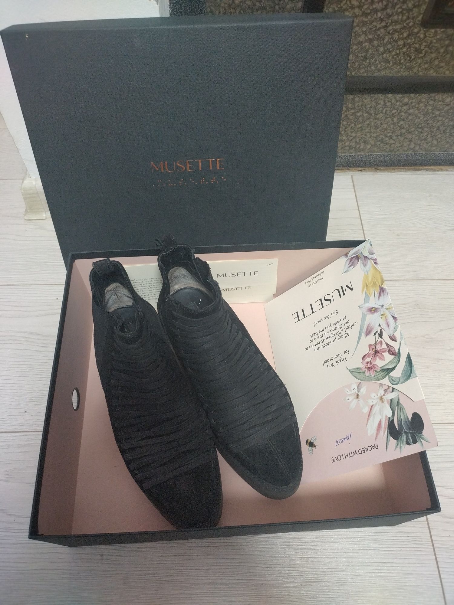 Ghete musette Riley in stare foarte buna