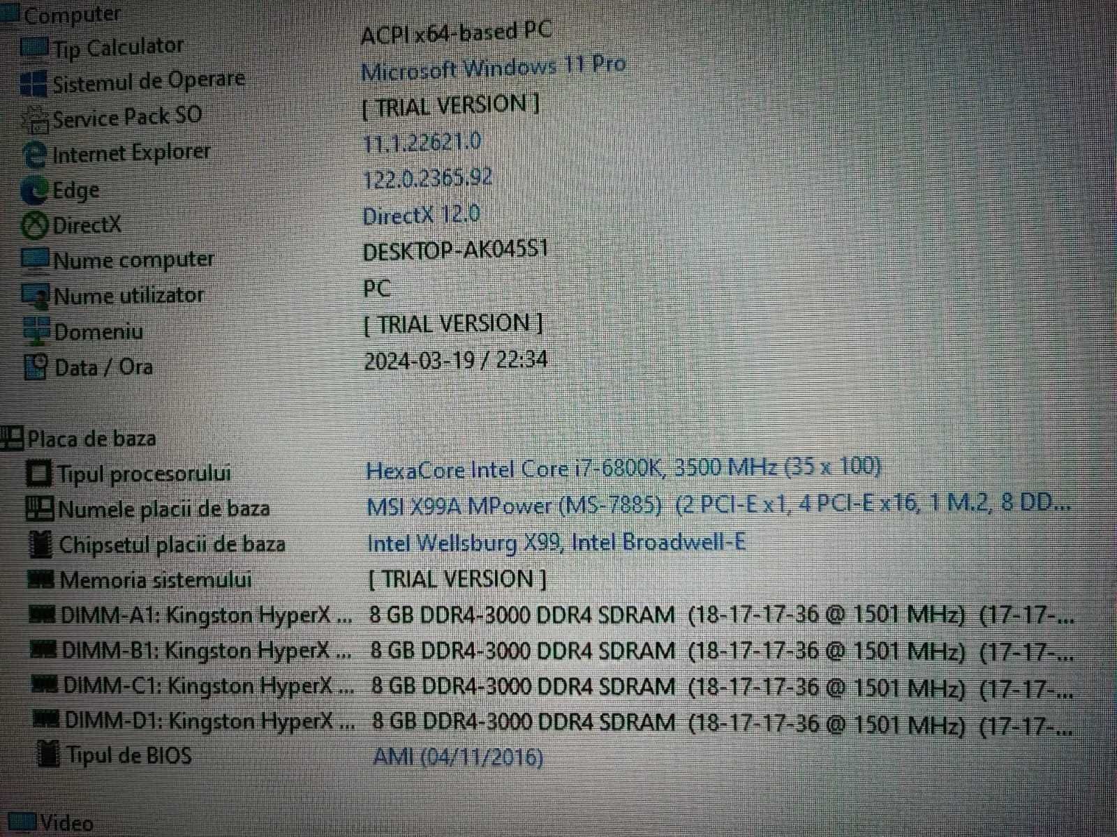 PC Desktop Calculator i7, 16 Gb Ram DDR4, 512 SSD, WiFI USB 3.0 Win 11