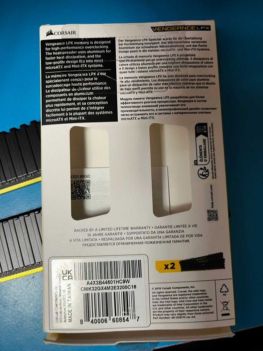 vand Corsair VENGEANCE LPX 16GB (2x8GB) DDR4 3000MHz