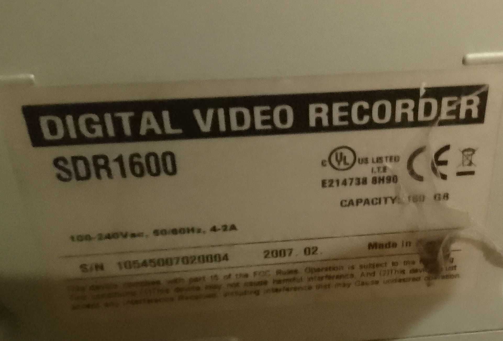 Продам Digital video recorder SDR 1600 для видеонаблюдения норм сост