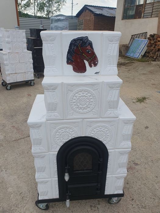 Șemineu de  teracota