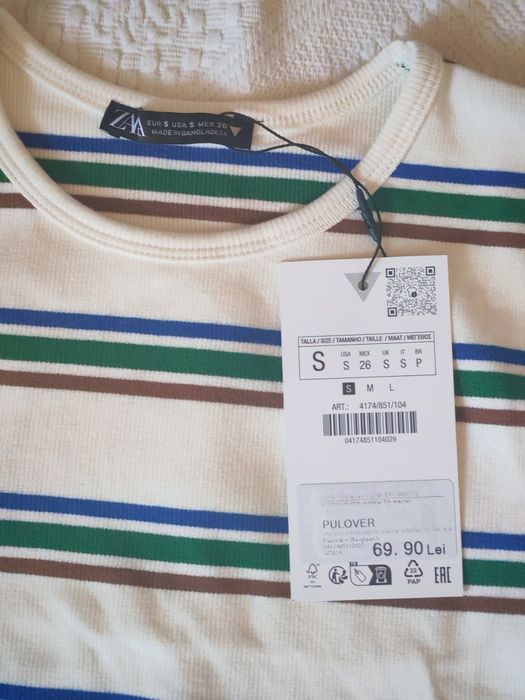 Tricou Zara mărimea S nou cu eticheta