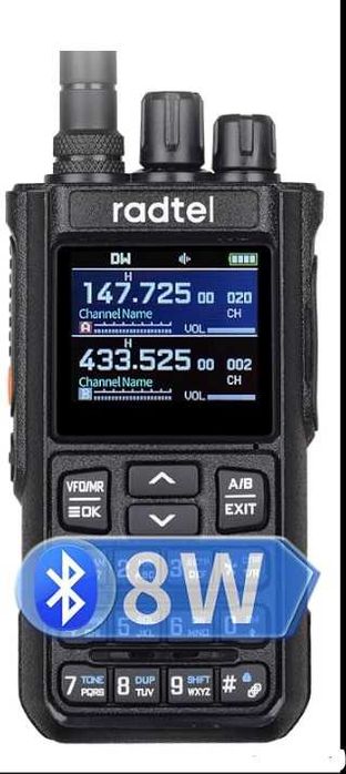 Radtel RT-900 8W Radio cu bandă completă Walkie Talkie 256CH NOAA