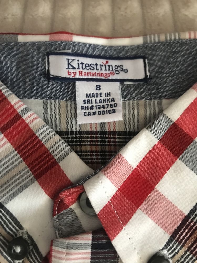 Kitestring Риза за 7-8 год. Памук