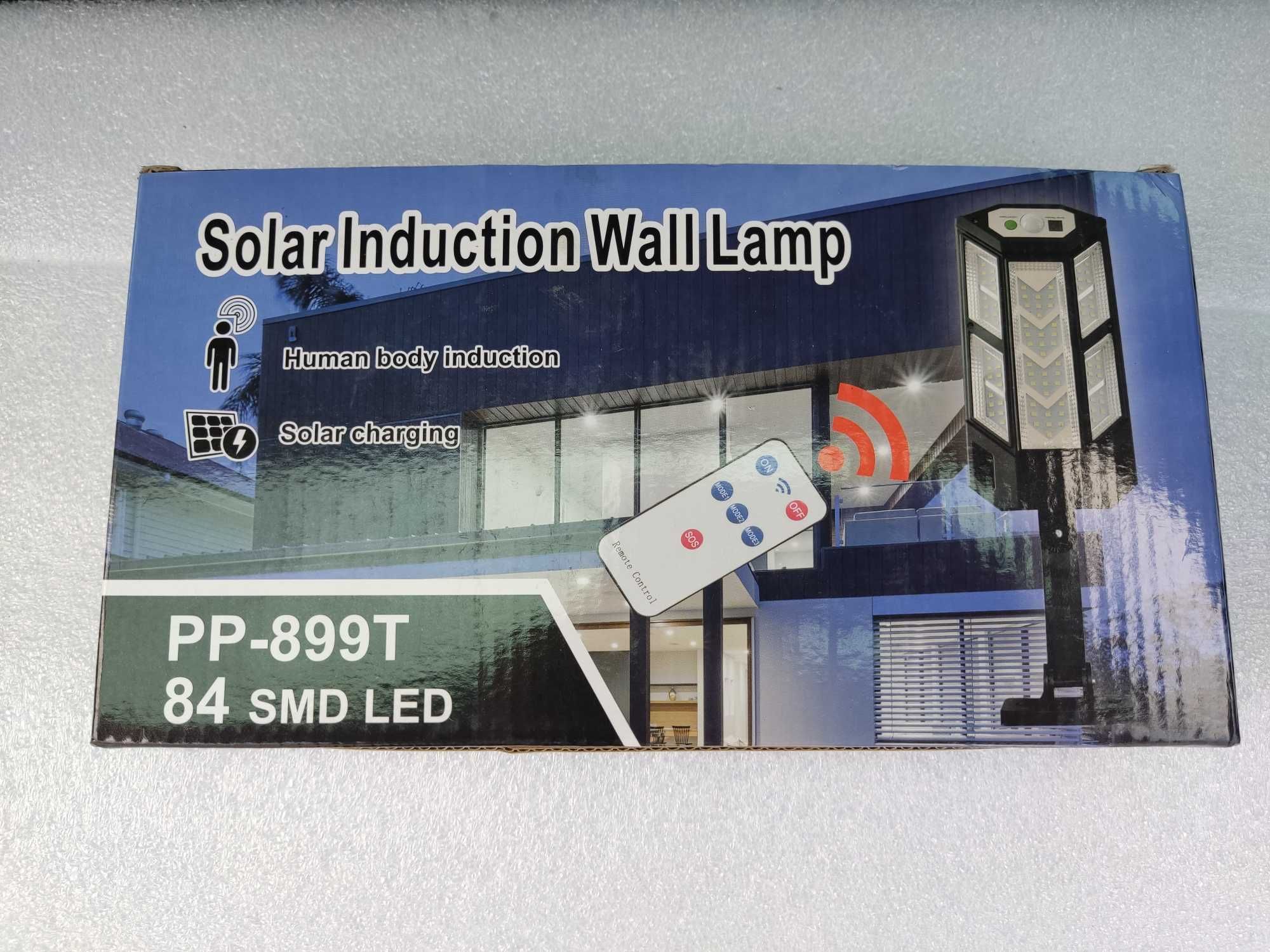 Соларна лампа с датчик за движение за външен монтаж