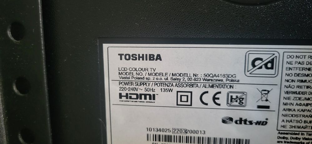 Toshiba 50 инча телевизор