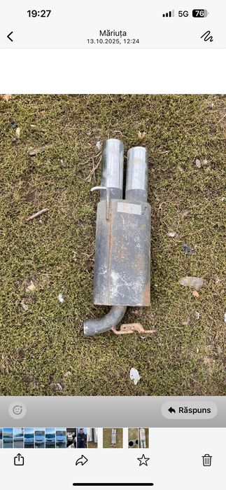 Toba sport inox iesire dubla