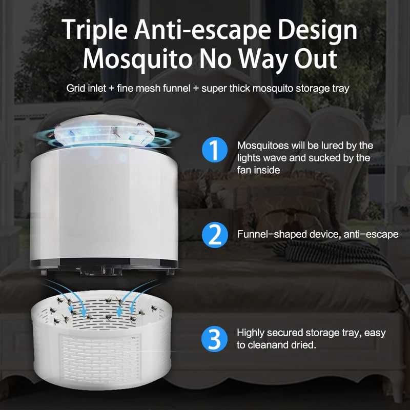 Светодиодсветодиодный УФ-лампа для отпугивания комаров, от комаров