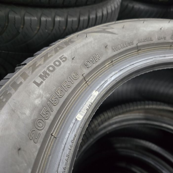 2x 205/55/16 M+S BRIDGESTONE 2022 Stare excelentă