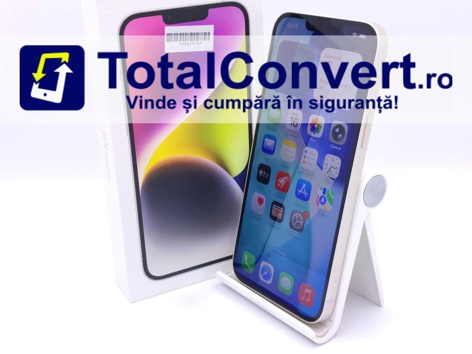 Apple iPhone 14 Plus 256GB Starlight 6GB, Garantie 24 luni | #D88609